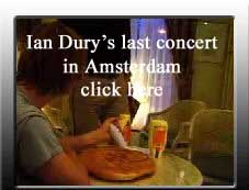 Ian Dury concert in Amsterdam